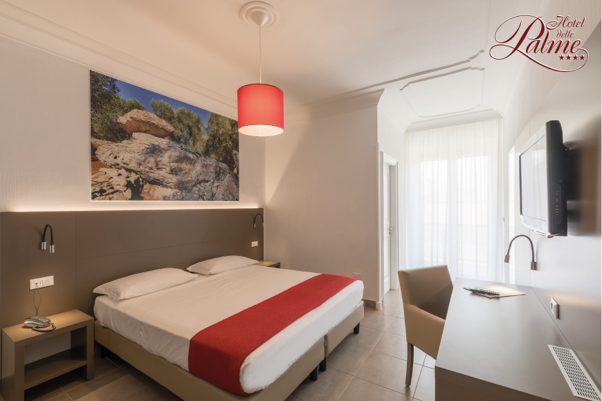 Camera da letto doppia uso singola Hotel delle Palme Lecce Apulien Italy