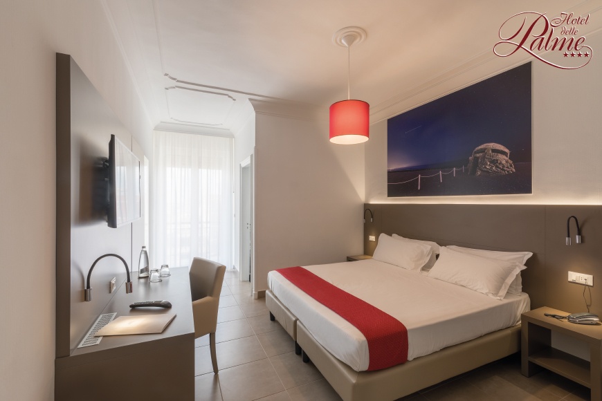 Camera da letto matrimoniale Hotel delle Palme Lecce Salento Puglia roon italy