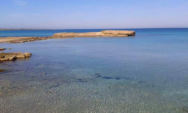 splendido mare della costa di Ugento