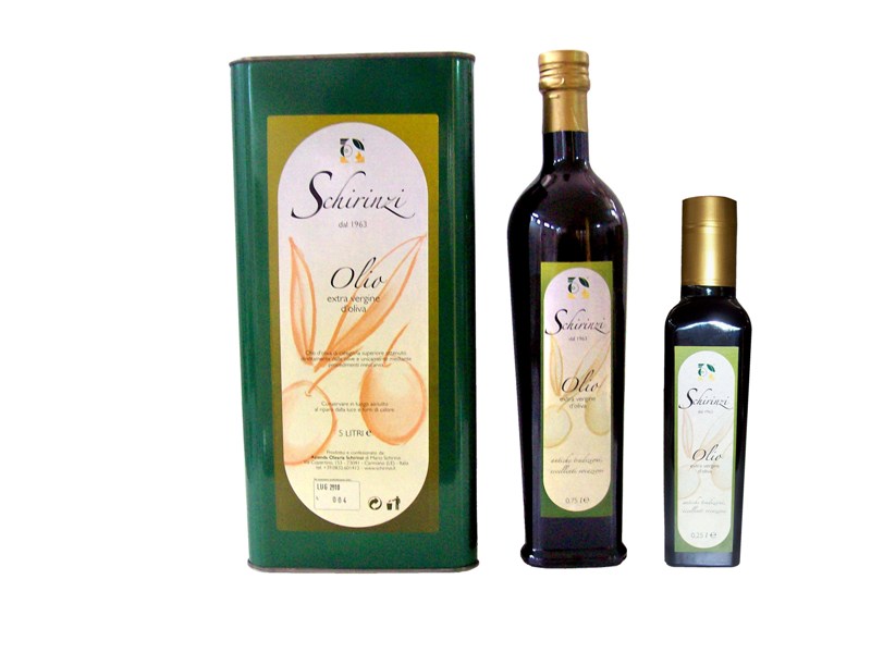 vendita olio di Puglia: confezione regalo olio Schirinzi