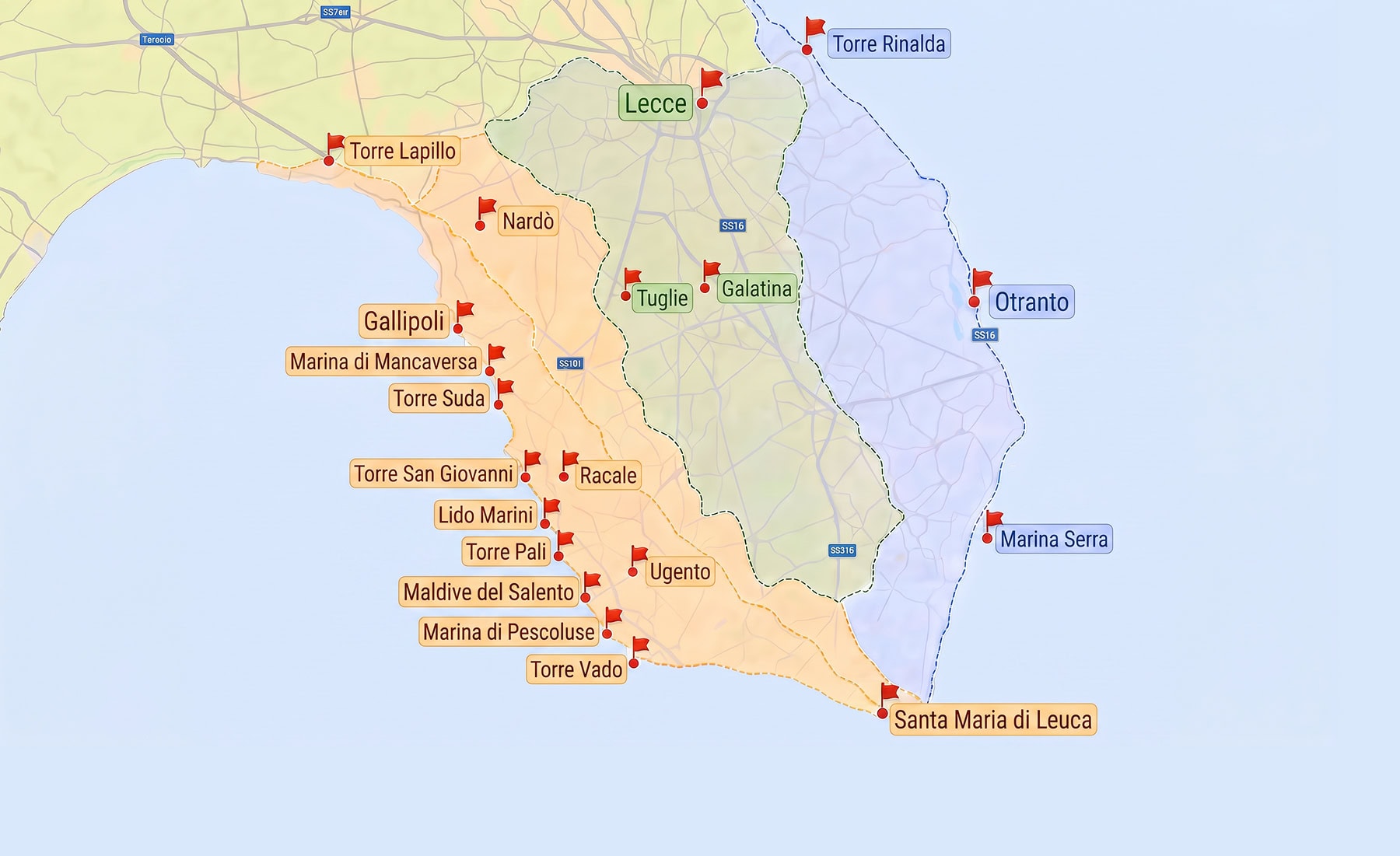 La mappa delle destinazioni più richieste