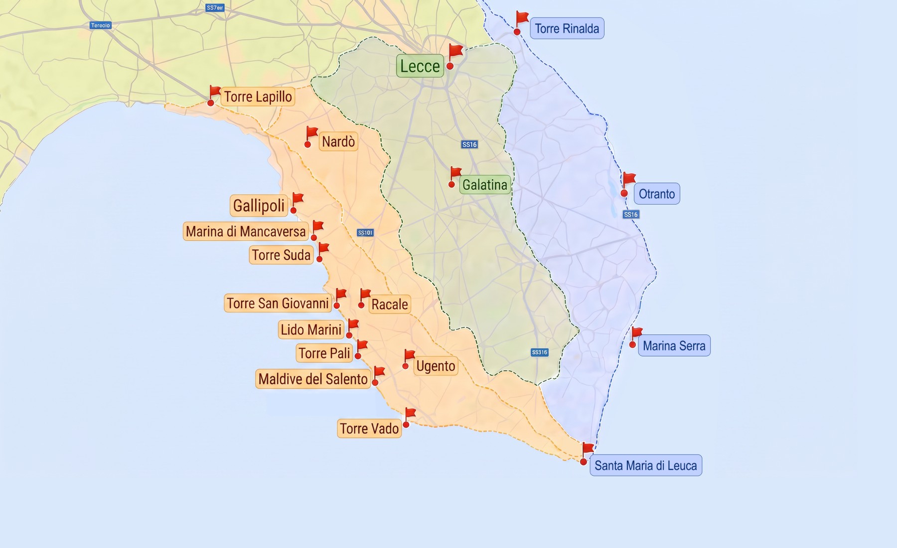 La mappa delle destinazioni più richieste